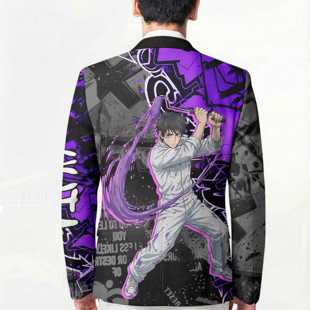 Yuta Okkotsu Jujutsu Kaisen Blazer Neon Graffiti Anime Fusion