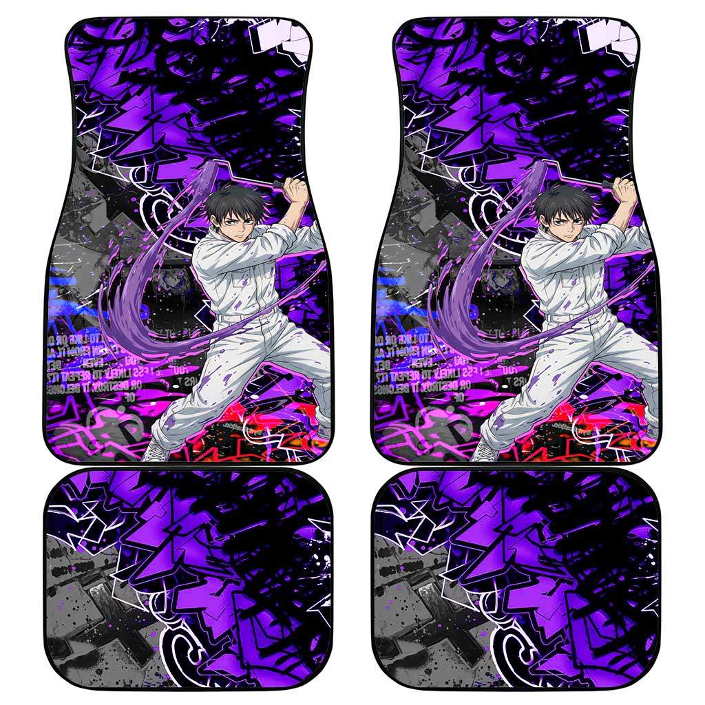 Yuta Okkotsu Jujutsu Kaisen Car Mats Neon Graffiti Anime Fusion