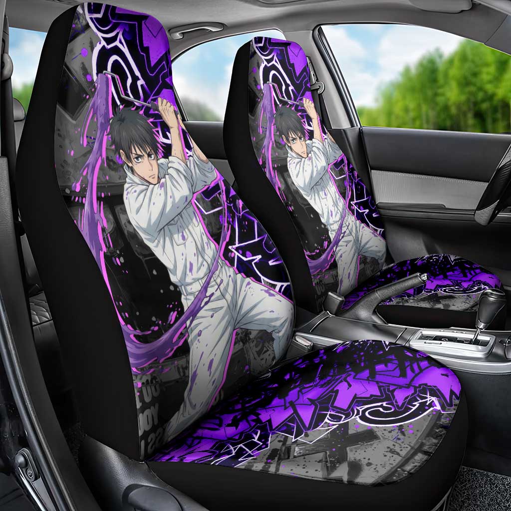 Yuta Okkotsu Jujutsu Kaisen Car Seat Cover Neon Graffiti Anime Fusion