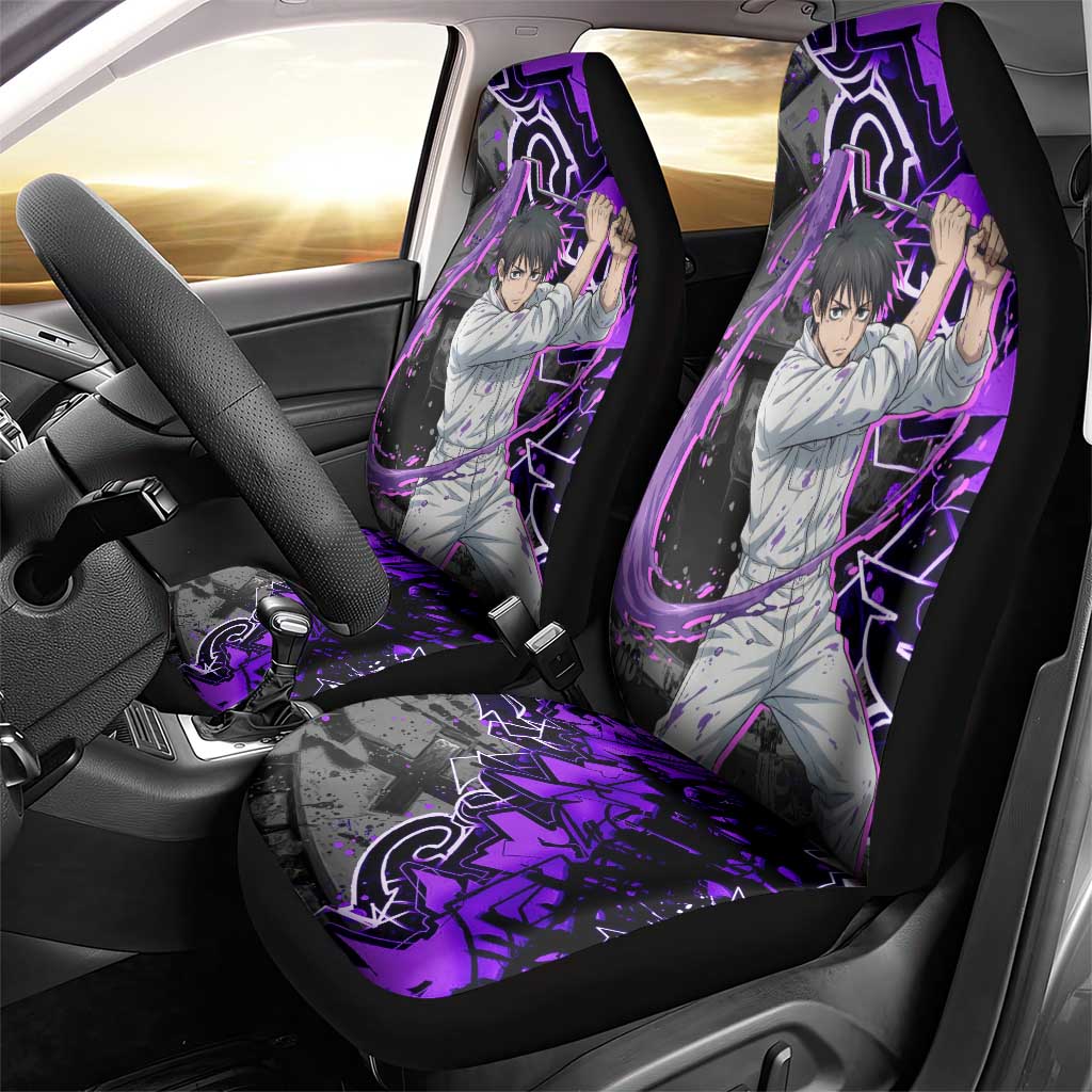 Yuta Okkotsu Jujutsu Kaisen Car Seat Cover Neon Graffiti Anime Fusion