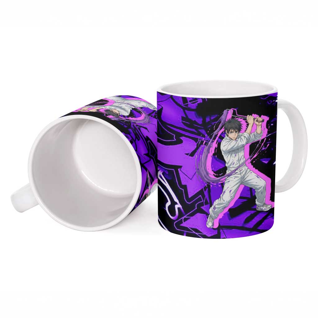 Yuta Okkotsu Jujutsu Kaisen Ceramic Mug Neon Graffiti Anime Fusion