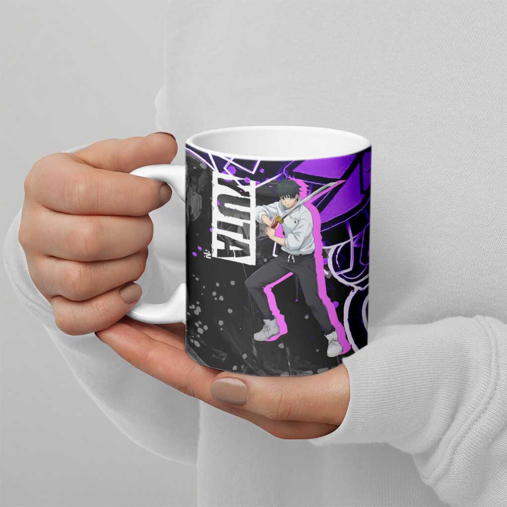 Yuta Okkotsu Jujutsu Kaisen Ceramic Mug Neon Graffiti Anime Fusion