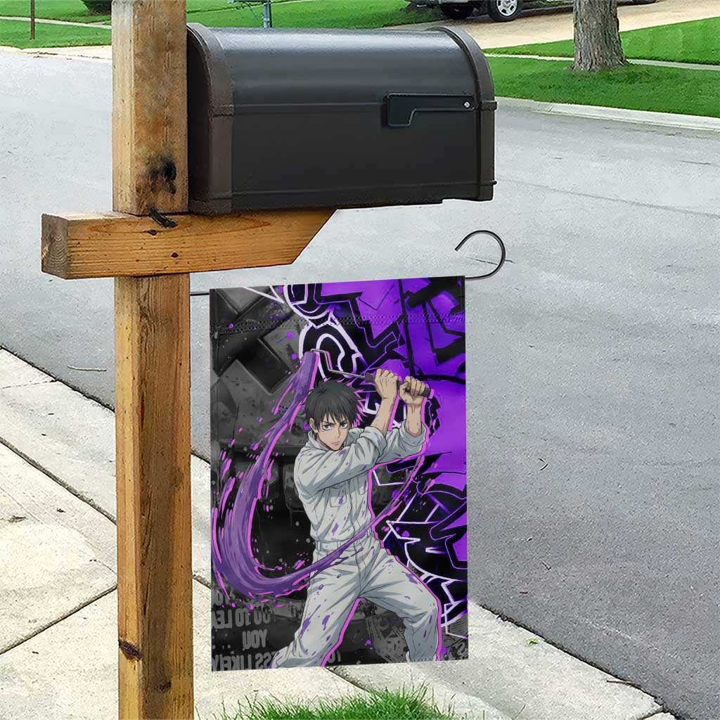 Yuta Okkotsu Jujutsu Kaisen Garden Flag Neon Graffiti Anime Fusion