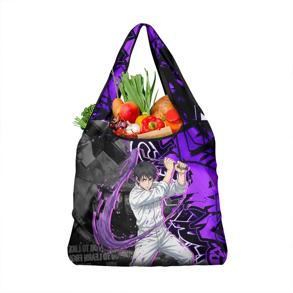 Yuta Okkotsu Jujutsu Kaisen Grocery Bag Neon Graffiti Anime Fusion