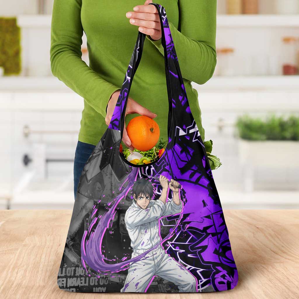 Yuta Okkotsu Jujutsu Kaisen Grocery Bag Neon Graffiti Anime Fusion