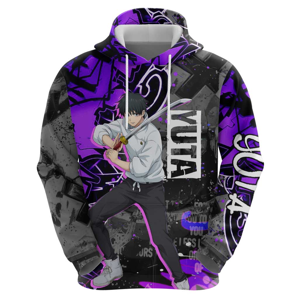 Yuta Okkotsu Jujutsu Kaisen Hoodie Neon Graffiti Anime Fusion
