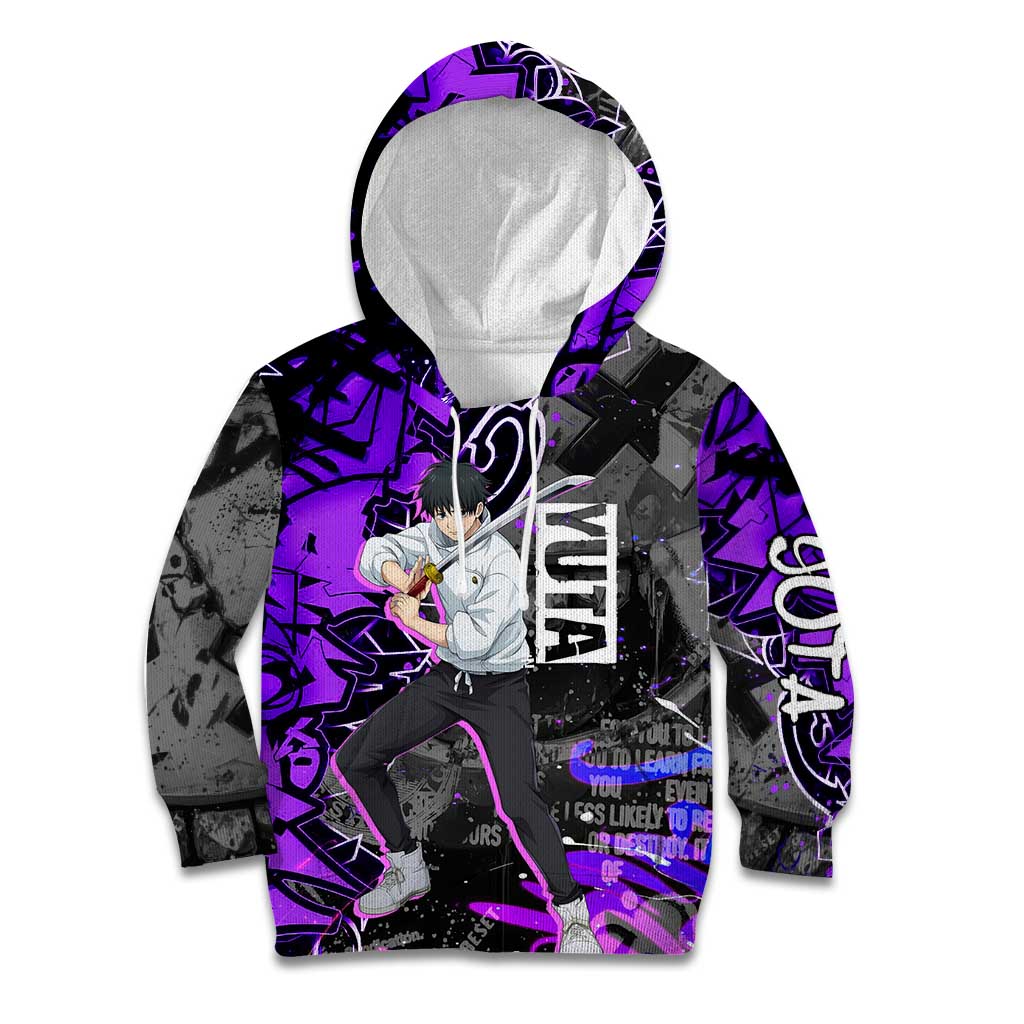 Yuta Okkotsu Jujutsu Kaisen Kid Hoodie Neon Graffiti Anime Fusion