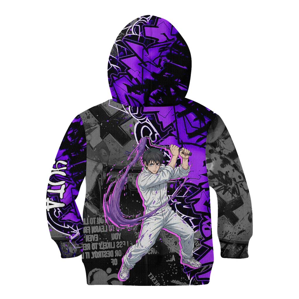 Yuta Okkotsu Jujutsu Kaisen Kid Hoodie Neon Graffiti Anime Fusion