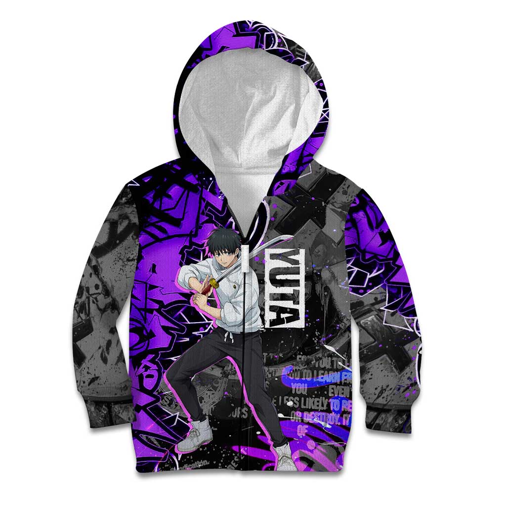 Yuta Okkotsu Jujutsu Kaisen Kid Hoodie Neon Graffiti Anime Fusion