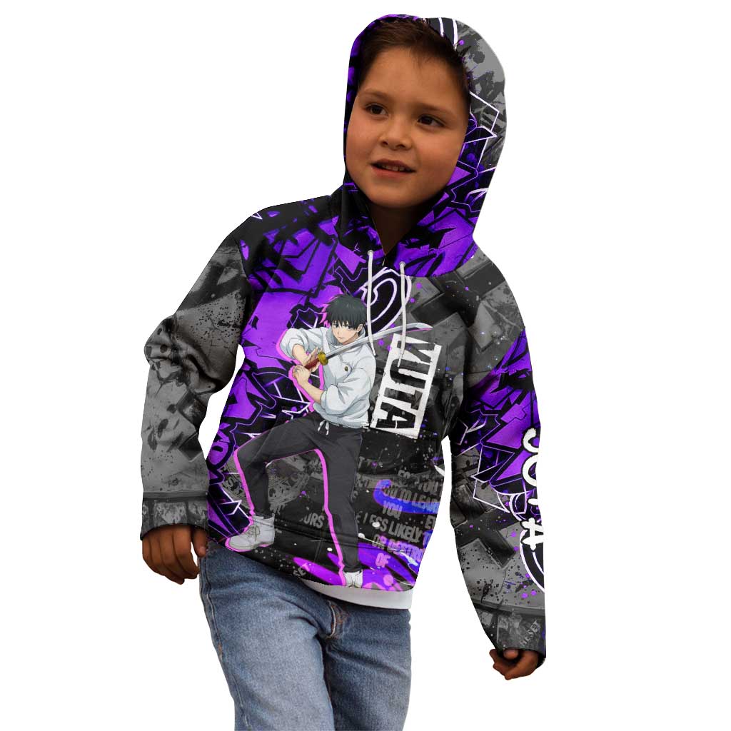 Yuta Okkotsu Jujutsu Kaisen Kid Hoodie Neon Graffiti Anime Fusion