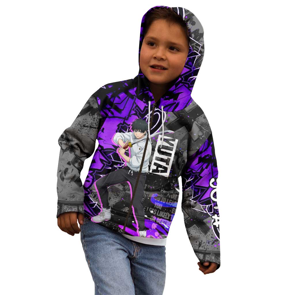 Yuta Okkotsu Jujutsu Kaisen Kid Hoodie Neon Graffiti Anime Fusion