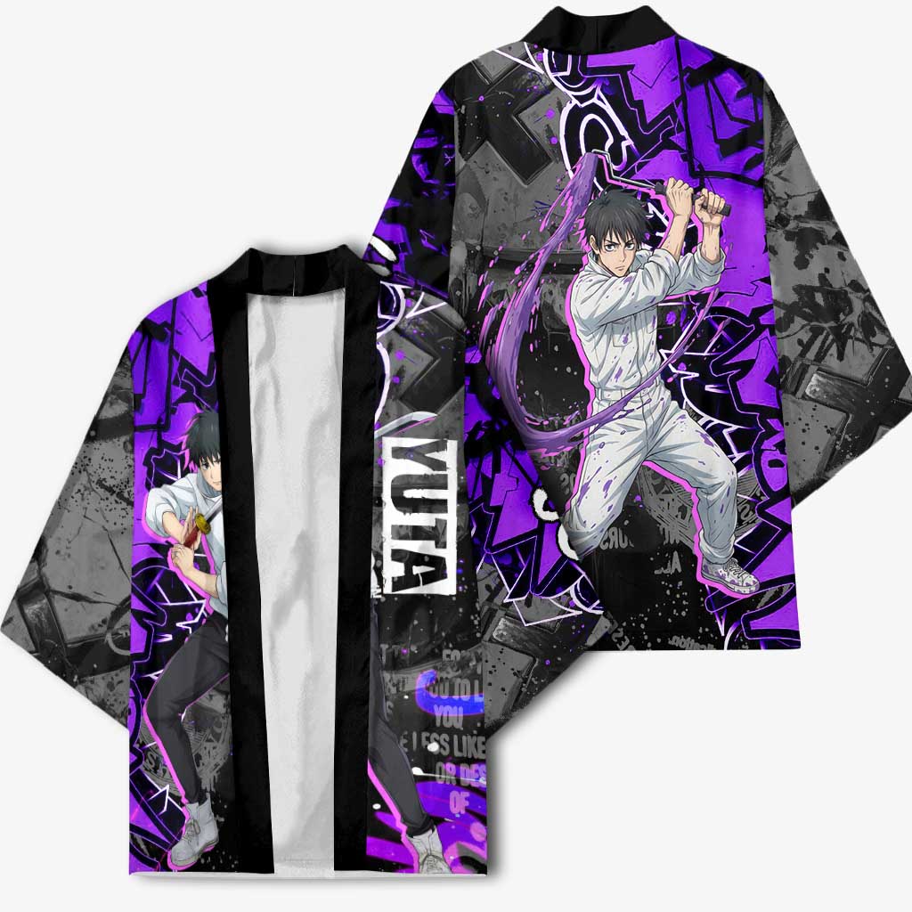 Yuta Okkotsu Jujutsu Kaisen Kimono Neon Graffiti Anime Fusion