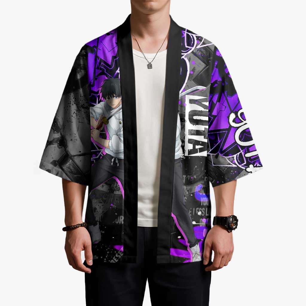 Yuta Okkotsu Jujutsu Kaisen Kimono Neon Graffiti Anime Fusion