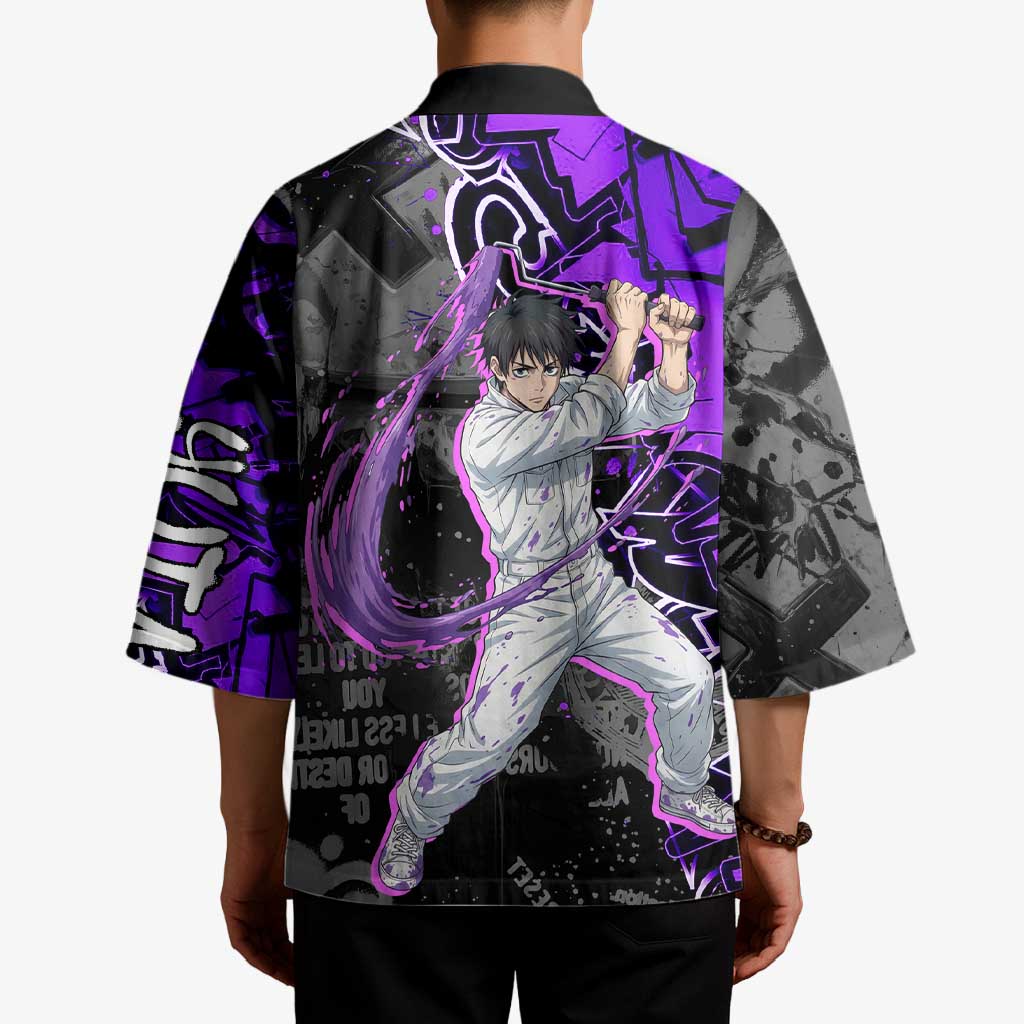 Yuta Okkotsu Jujutsu Kaisen Kimono Neon Graffiti Anime Fusion