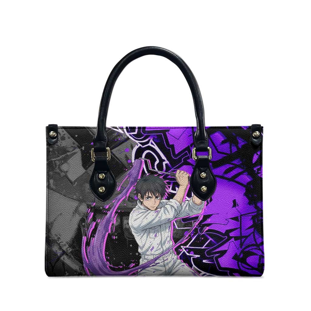 Yuta Okkotsu Jujutsu Kaisen Leather Bag Neon Graffiti Anime Fusion