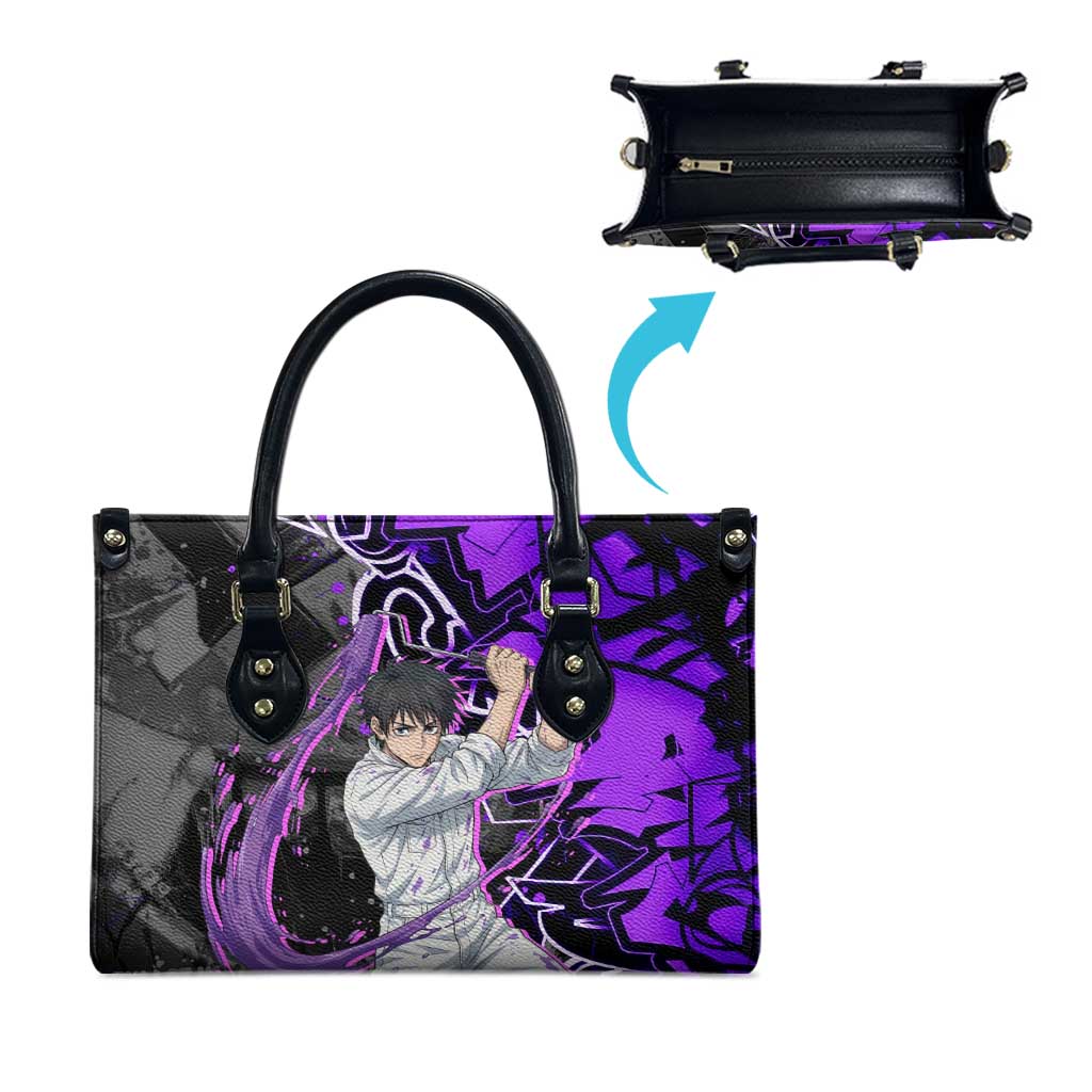 Yuta Okkotsu Jujutsu Kaisen Leather Bag Neon Graffiti Anime Fusion