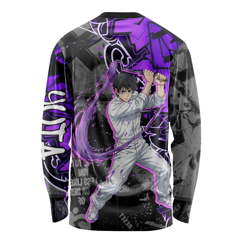 Yuta Okkotsu Jujutsu Kaisen Long Sleeve Shirt Neon Graffiti Anime Fusion