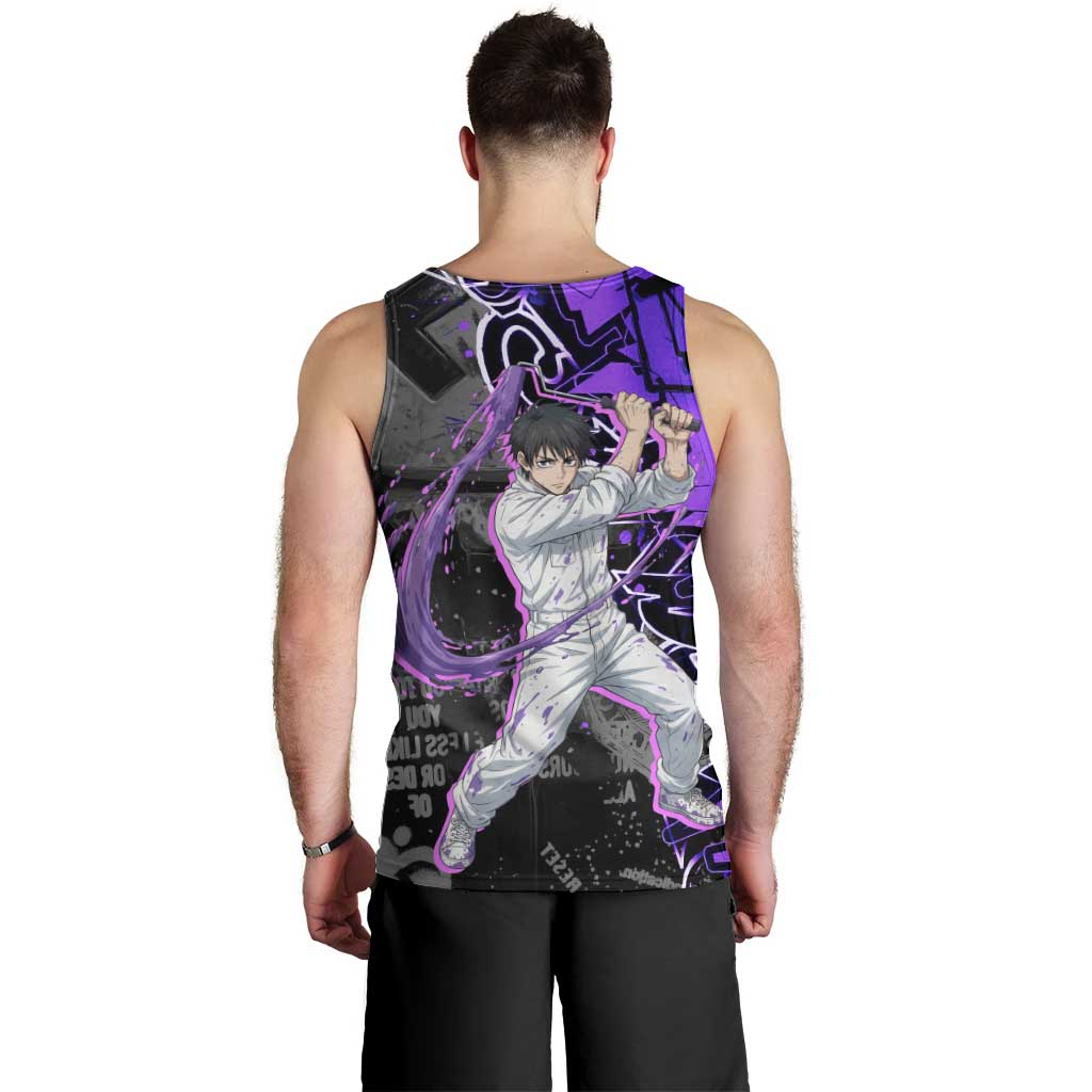 Yuta Okkotsu Jujutsu Kaisen Men Tank Top Neon Graffiti Anime Fusion