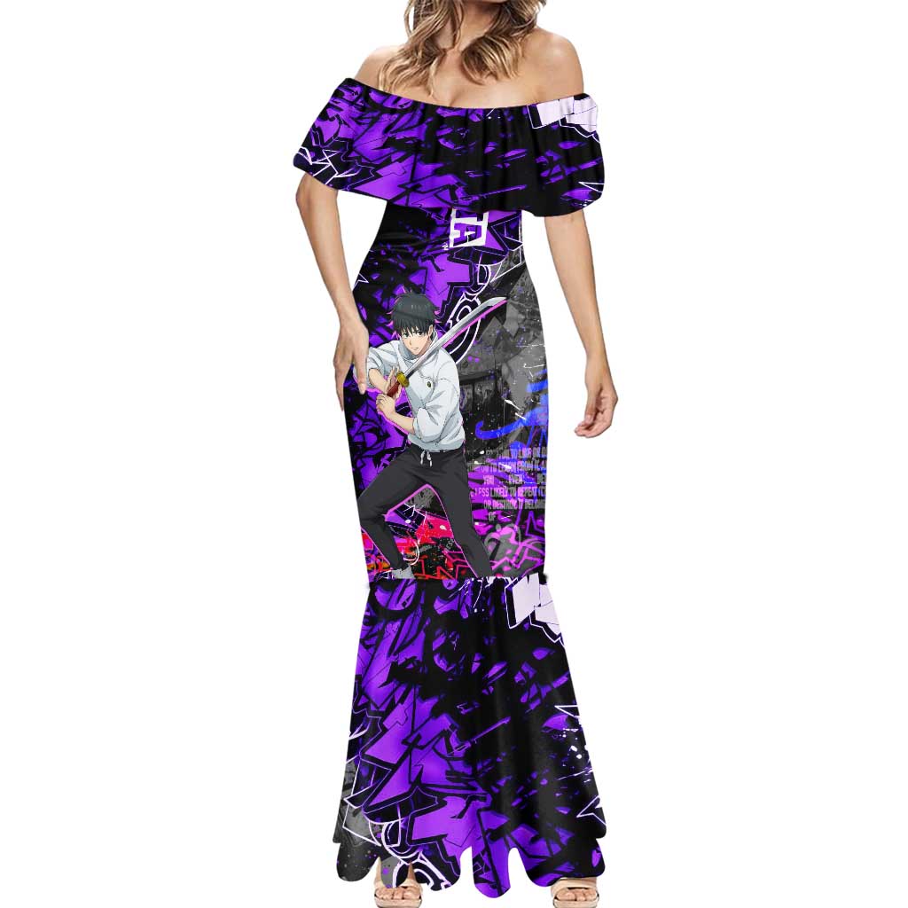 Yuta Okkotsu Jujutsu Kaisen Mermaid Dress Neon Graffiti Anime Fusion