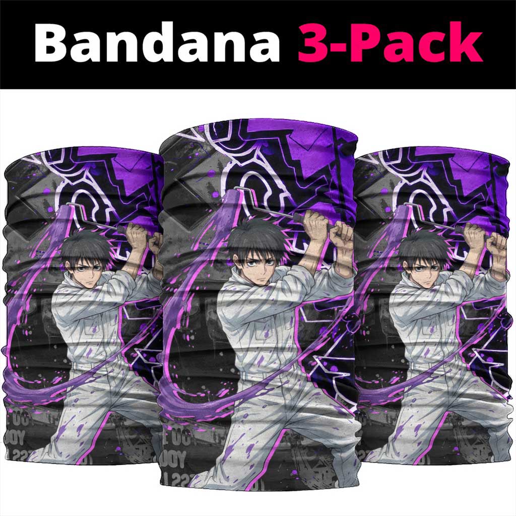 Yuta Okkotsu Jujutsu Kaisen Neck Gaiter Neon Graffiti Anime Fusion