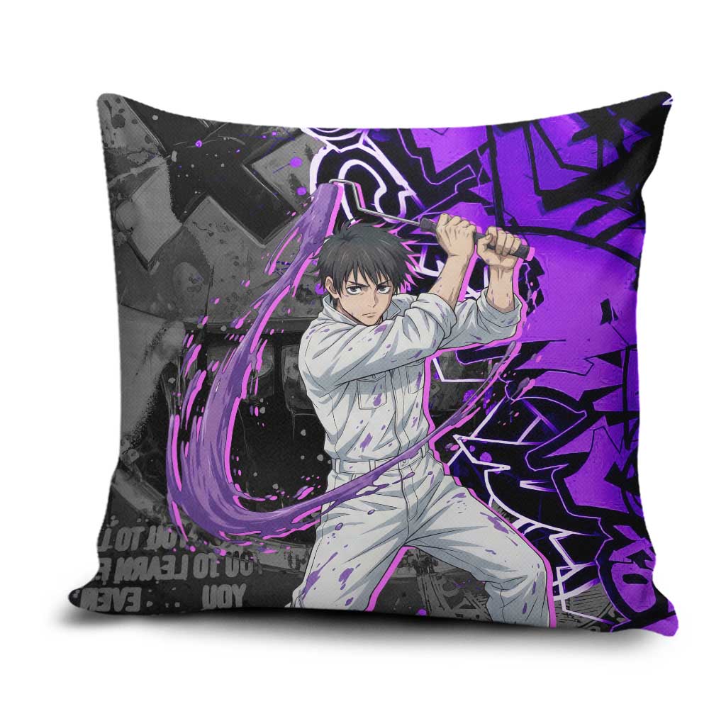 Yuta Okkotsu Jujutsu Kaisen Pillow Cover Neon Graffiti Anime Fusion