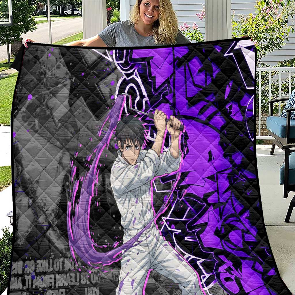 Yuta Okkotsu Jujutsu Kaisen Quilt Neon Graffiti Anime Fusion