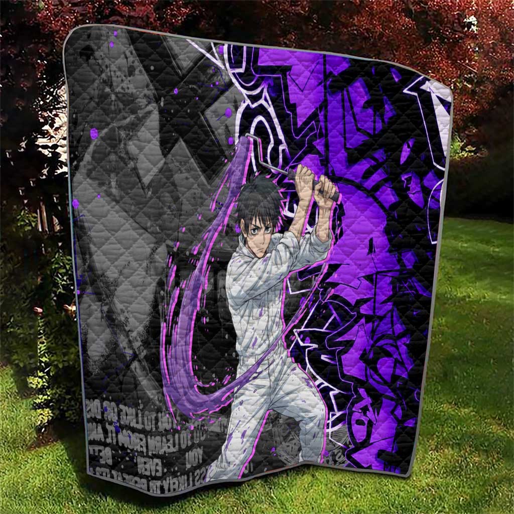 Yuta Okkotsu Jujutsu Kaisen Quilt Neon Graffiti Anime Fusion