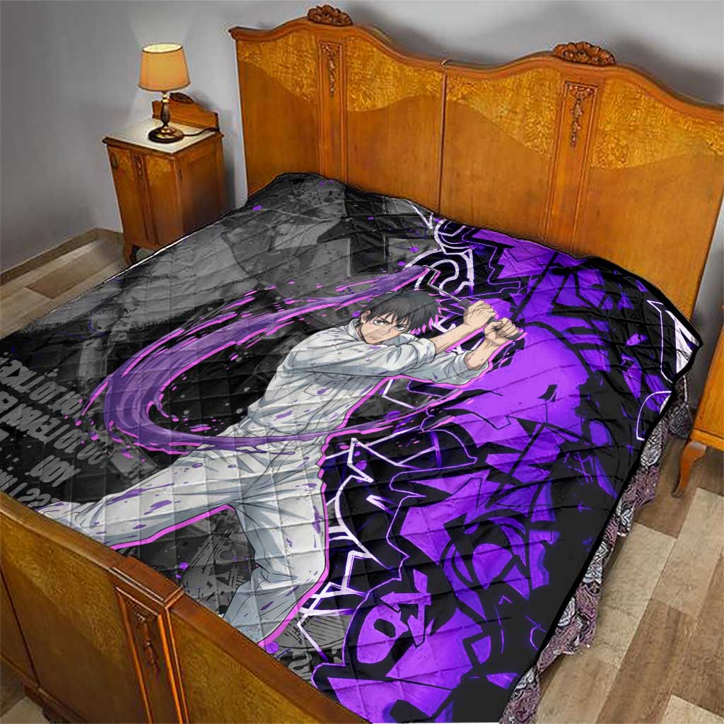 Yuta Okkotsu Jujutsu Kaisen Quilt Neon Graffiti Anime Fusion