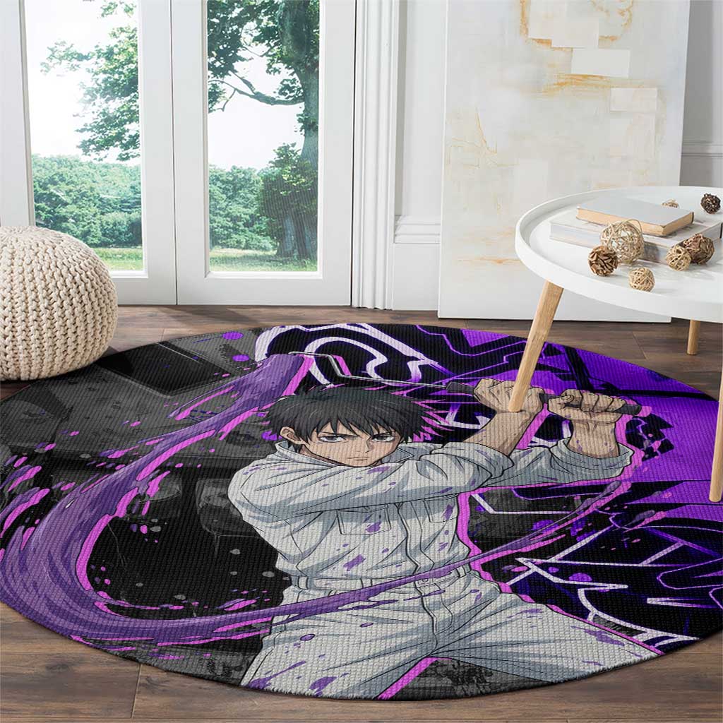 Yuta Okkotsu Jujutsu Kaisen Round Carpet Neon Graffiti Anime Fusion