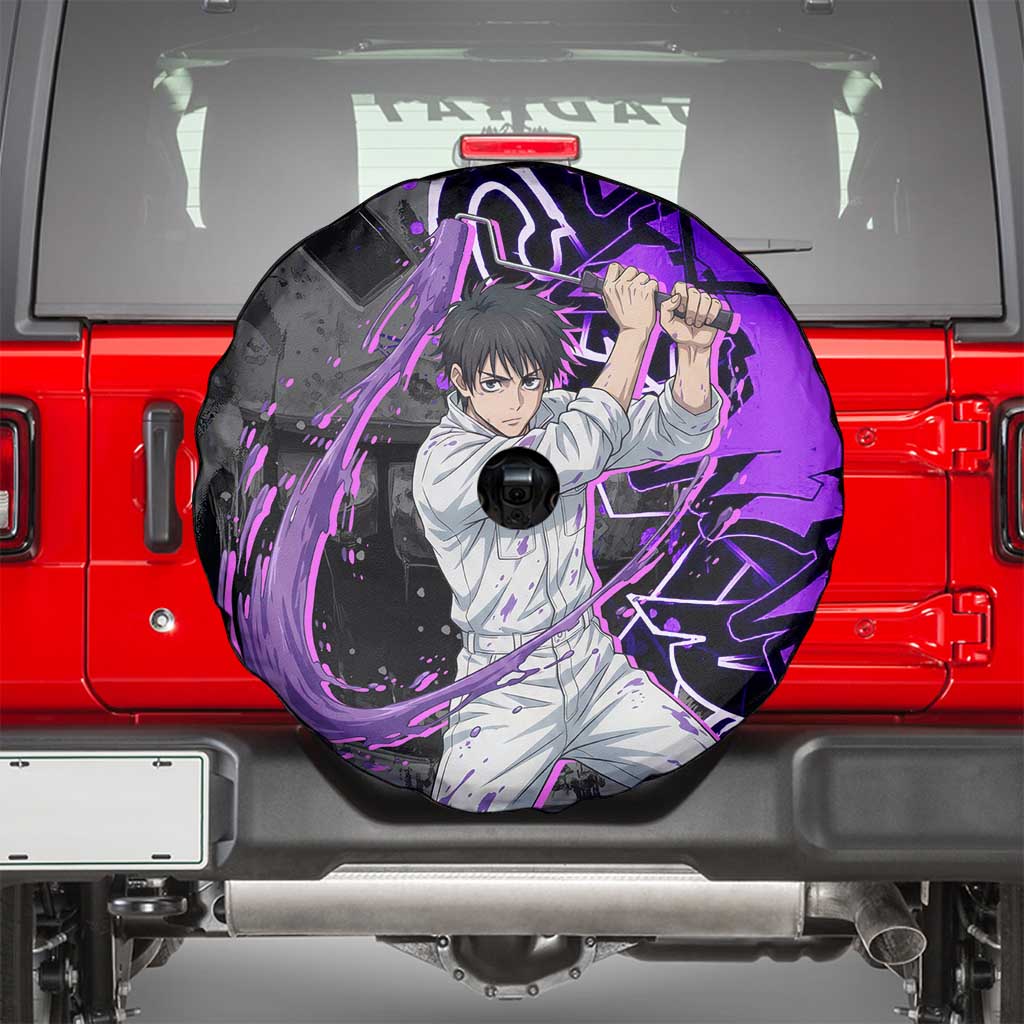 Yuta Okkotsu Jujutsu Kaisen Spare Tire Cover Neon Graffiti Anime Fusion