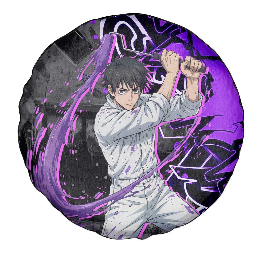 Yuta Okkotsu Jujutsu Kaisen Spare Tire Cover Neon Graffiti Anime Fusion