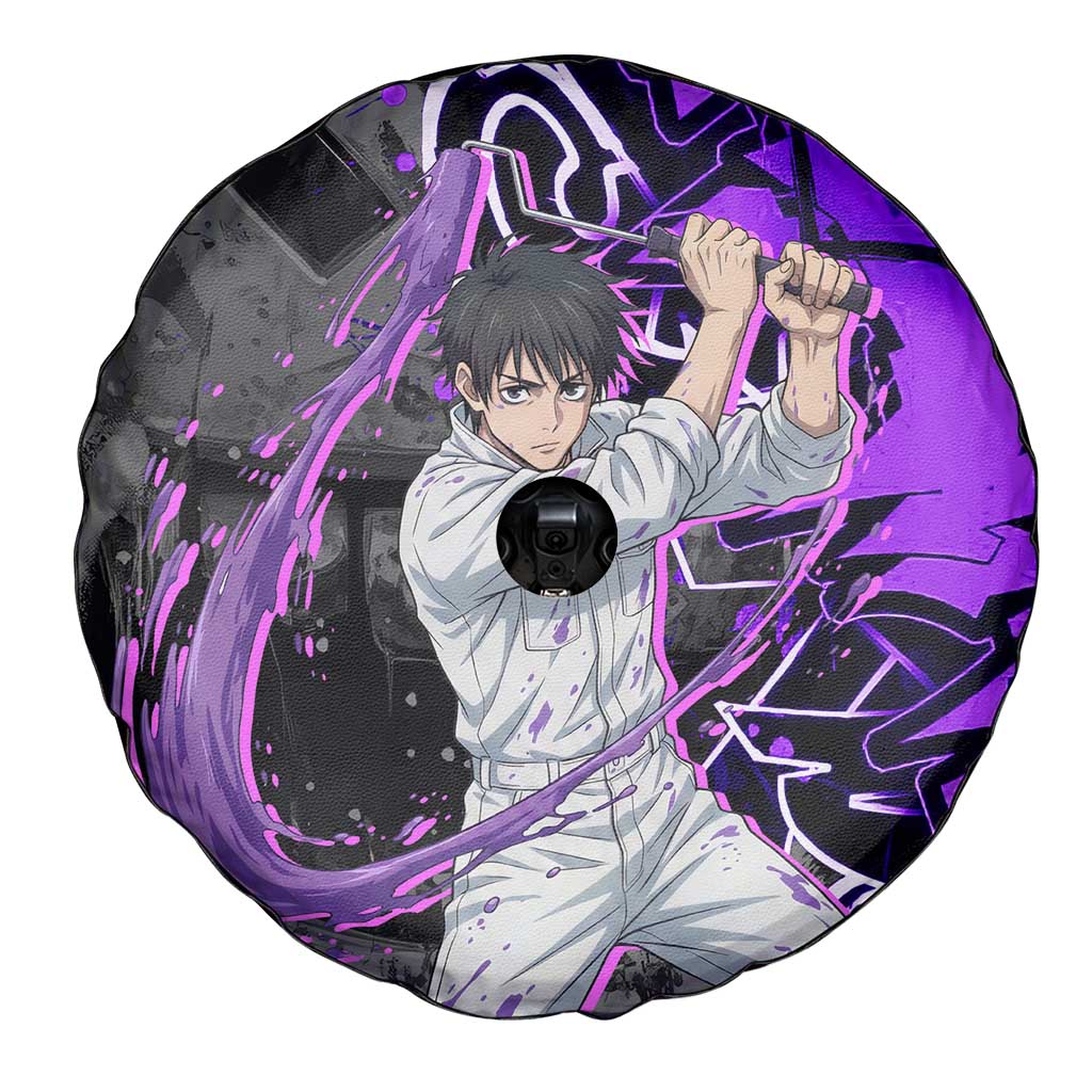 Yuta Okkotsu Jujutsu Kaisen Spare Tire Cover Neon Graffiti Anime Fusion