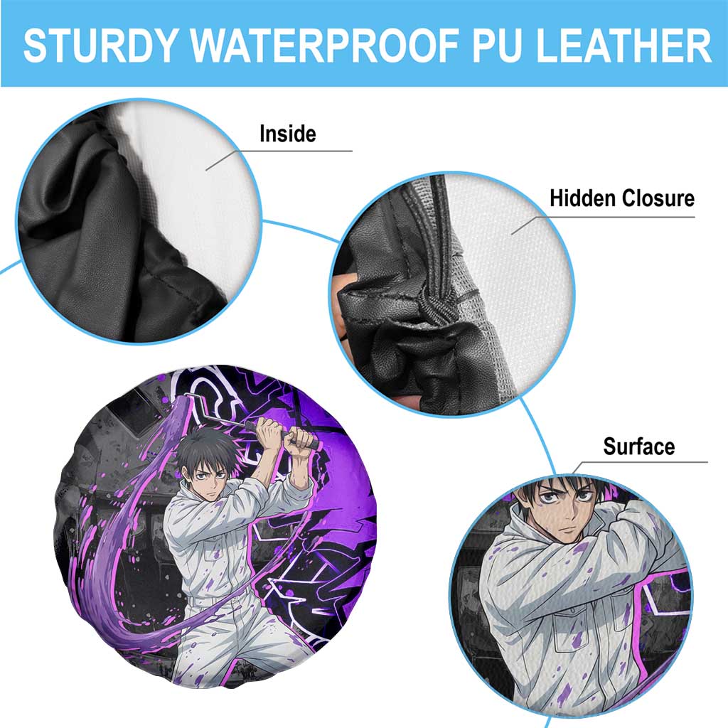 Yuta Okkotsu Jujutsu Kaisen Spare Tire Cover Neon Graffiti Anime Fusion