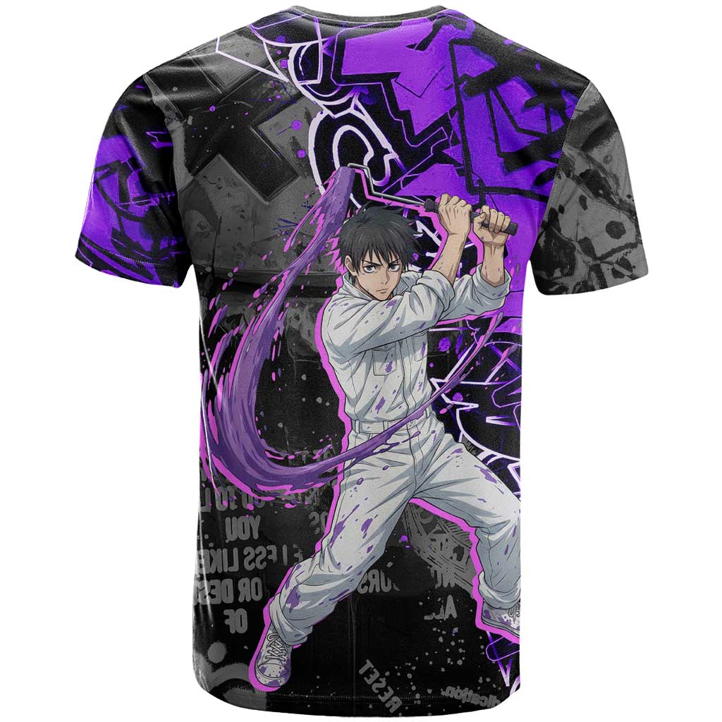 Yuta Okkotsu Jujutsu Kaisen T Shirt Neon Graffiti Anime Fusion