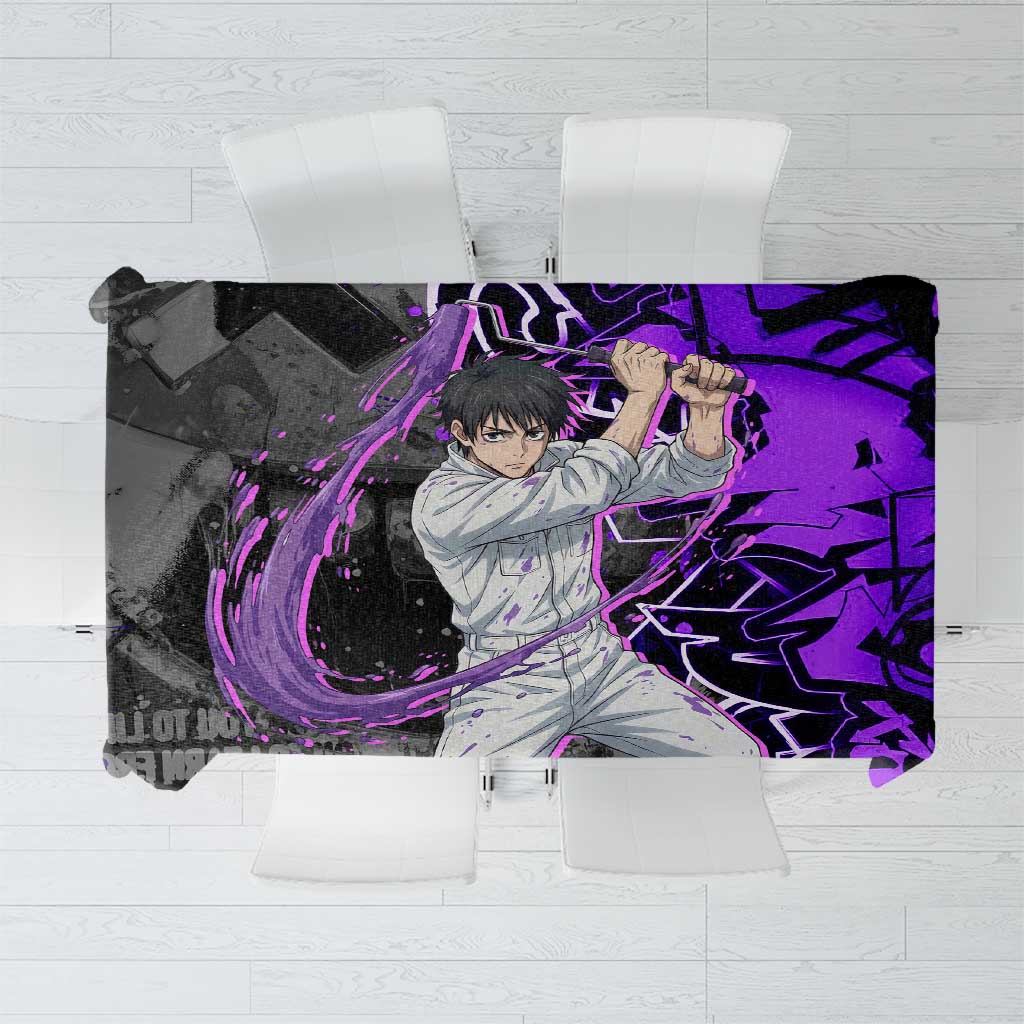 Yuta Okkotsu Jujutsu Kaisen Tablecloth Neon Graffiti Anime Fusion
