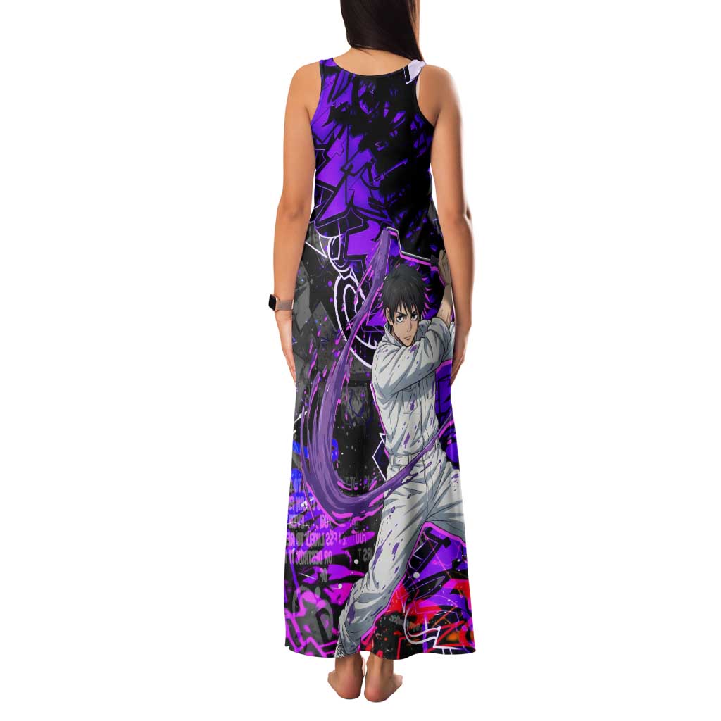 Yuta Okkotsu Jujutsu Kaisen Tank Maxi Dress Neon Graffiti Anime Fusion