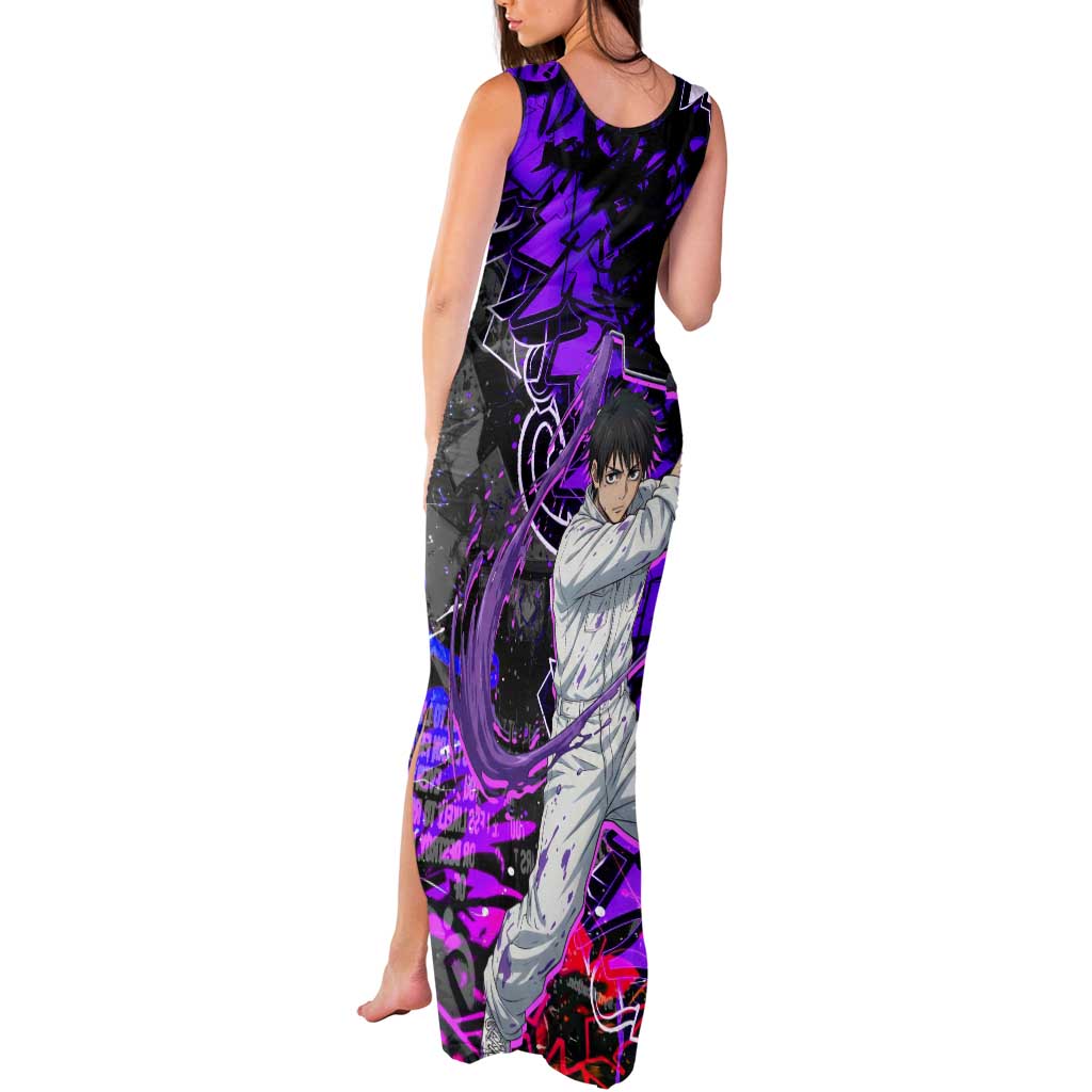 Yuta Okkotsu Jujutsu Kaisen Tank Maxi Dress Neon Graffiti Anime Fusion