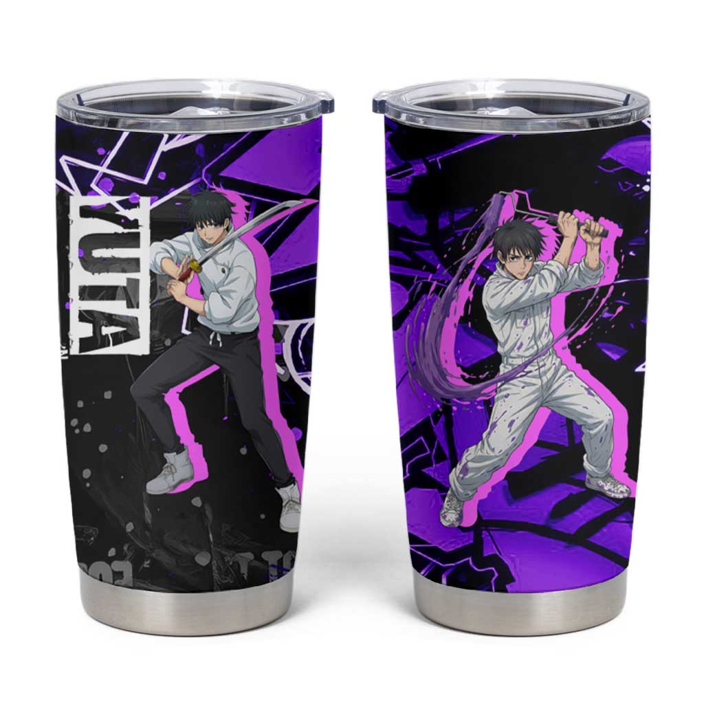 Yuta Okkotsu Jujutsu Kaisen Tumbler Cup Neon Graffiti Anime Fusion