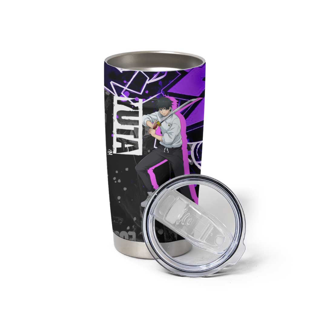 Yuta Okkotsu Jujutsu Kaisen Tumbler Cup Neon Graffiti Anime Fusion