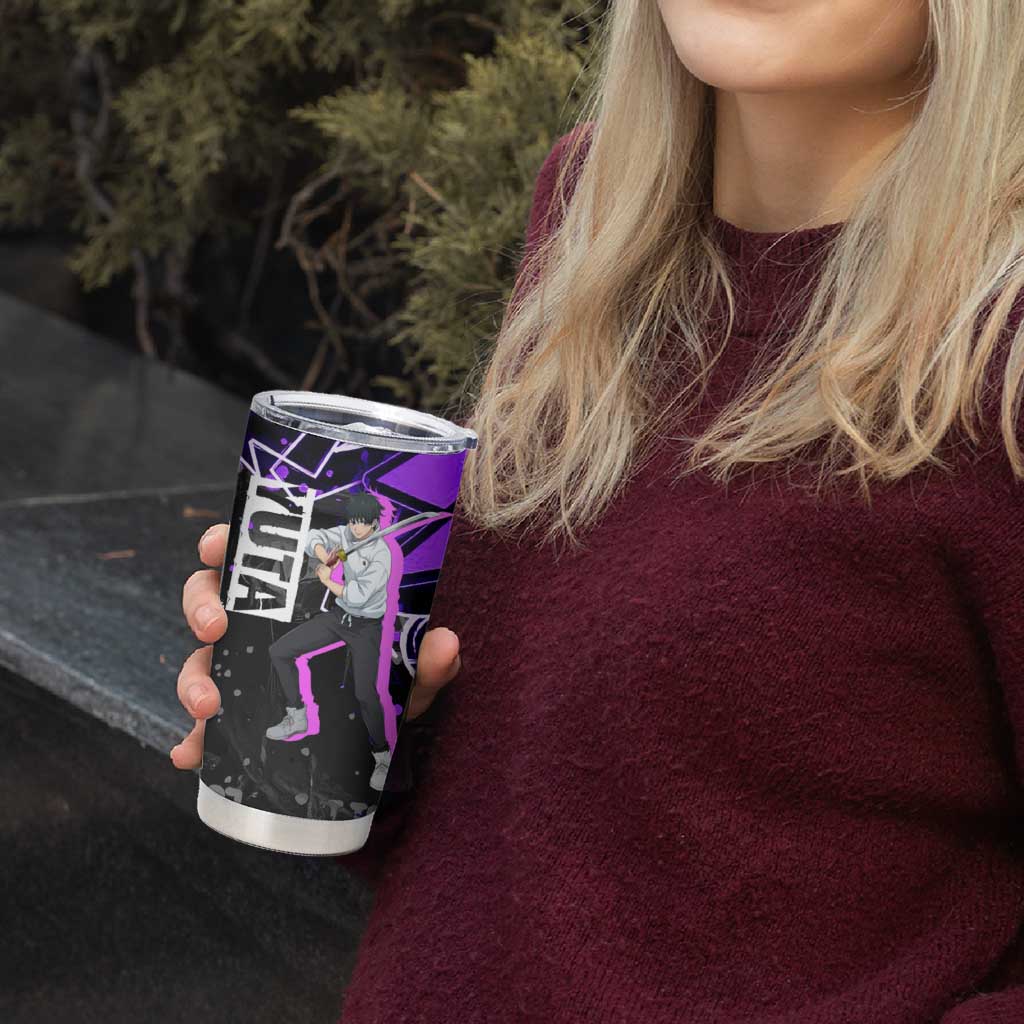 Yuta Okkotsu Jujutsu Kaisen Tumbler Cup Neon Graffiti Anime Fusion