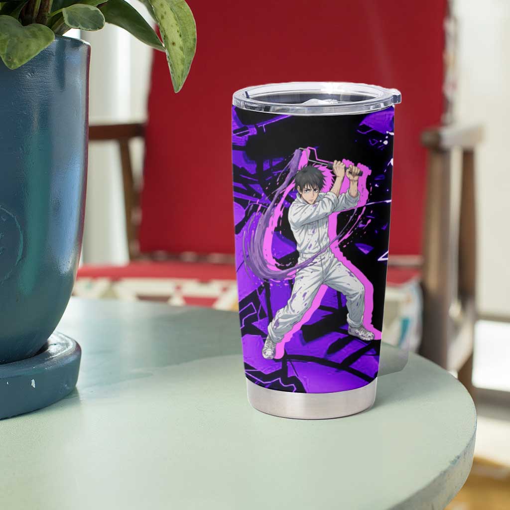 Yuta Okkotsu Jujutsu Kaisen Tumbler Cup Neon Graffiti Anime Fusion