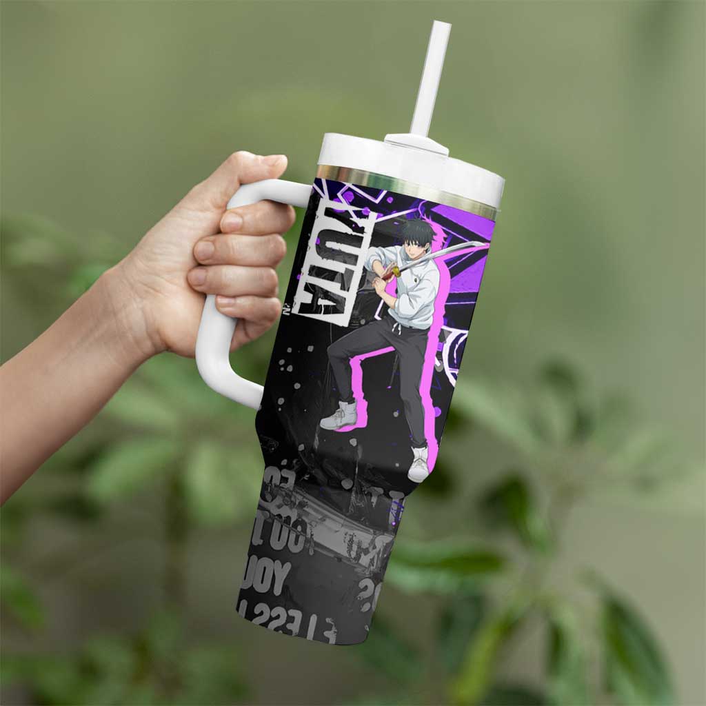 Yuta Okkotsu Jujutsu Kaisen Tumbler With Handle Neon Graffiti Anime Fusion