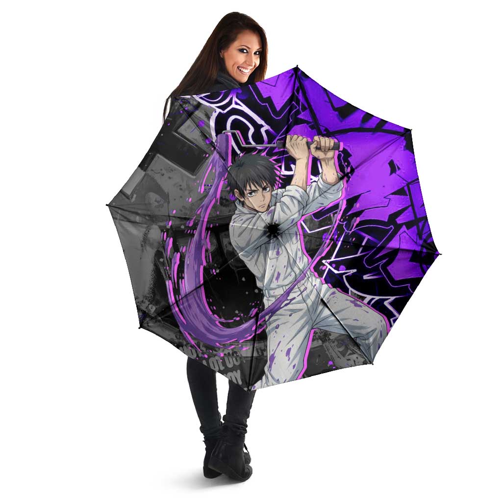 Yuta Okkotsu Jujutsu Kaisen Umbrella Neon Graffiti Anime Fusion