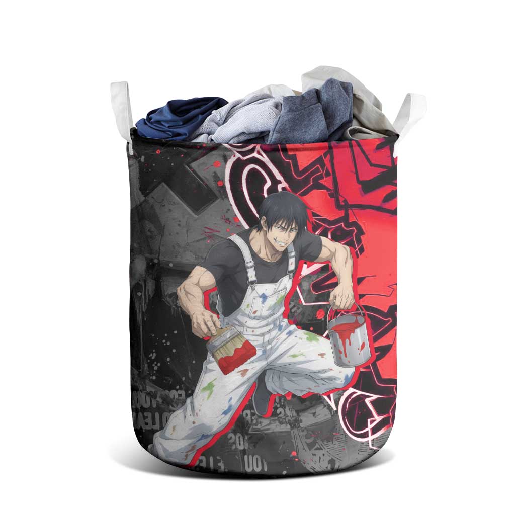 Toji Fushiguro Laundry Basket Urban Graffiti Anime Style