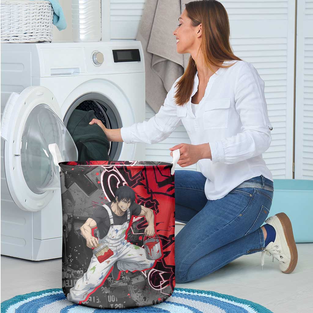 Toji Fushiguro Laundry Basket Urban Graffiti Anime Style