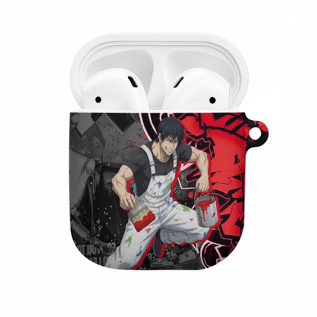 Toji Fushiguro AirPods Case Urban Graffiti Anime Style