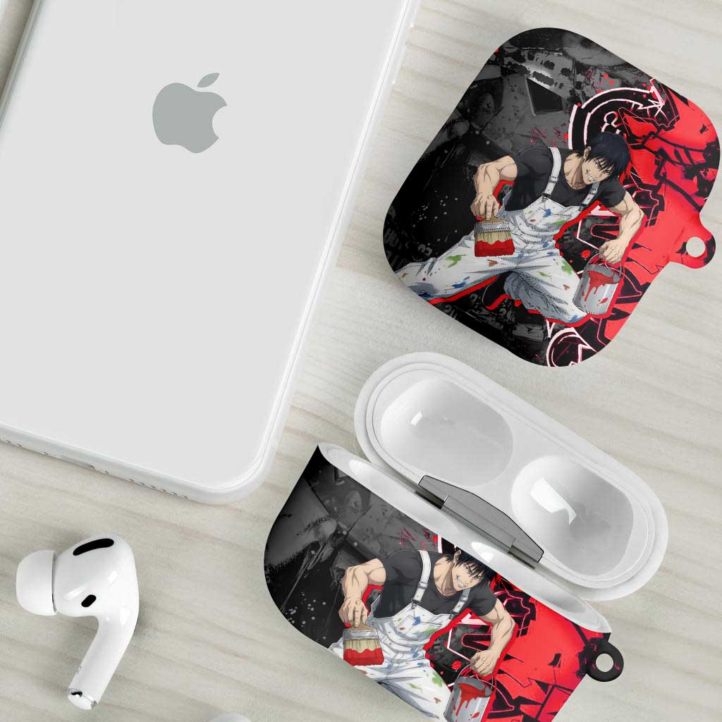 Toji Fushiguro AirPods Case Urban Graffiti Anime Style