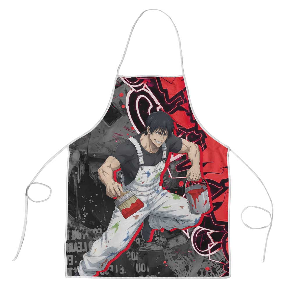 Toji Fushiguro Apron Urban Graffiti Anime Style