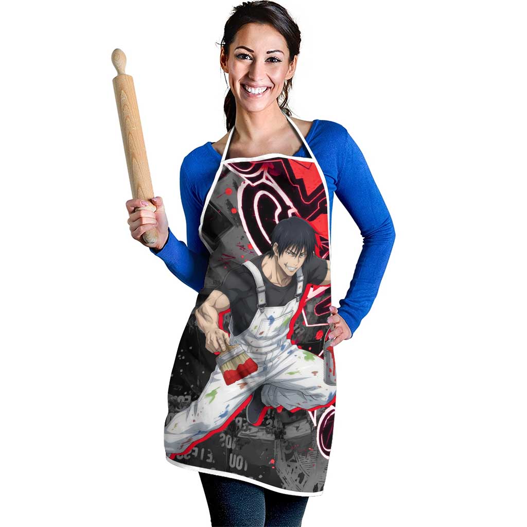 Toji Fushiguro Apron Urban Graffiti Anime Style