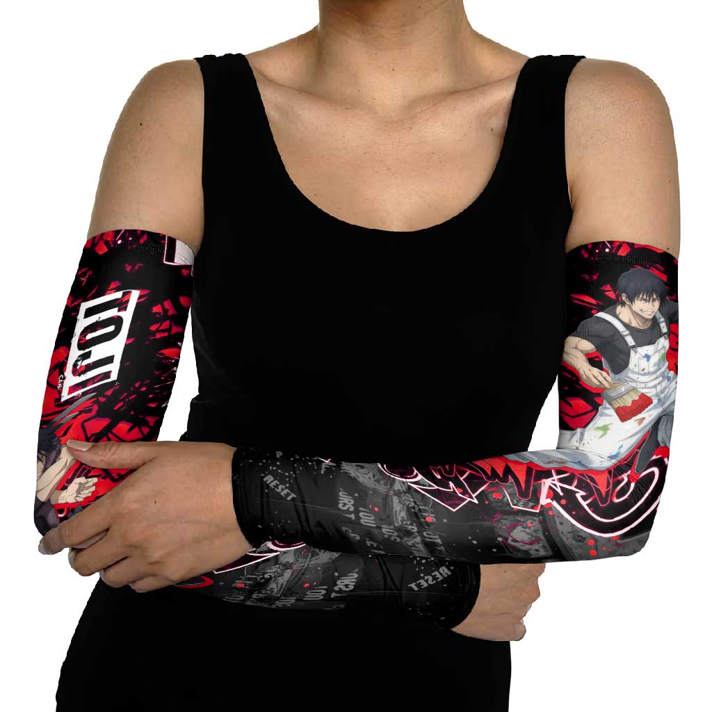 Toji Fushiguro Arm Sleeves Urban Graffiti Anime Style